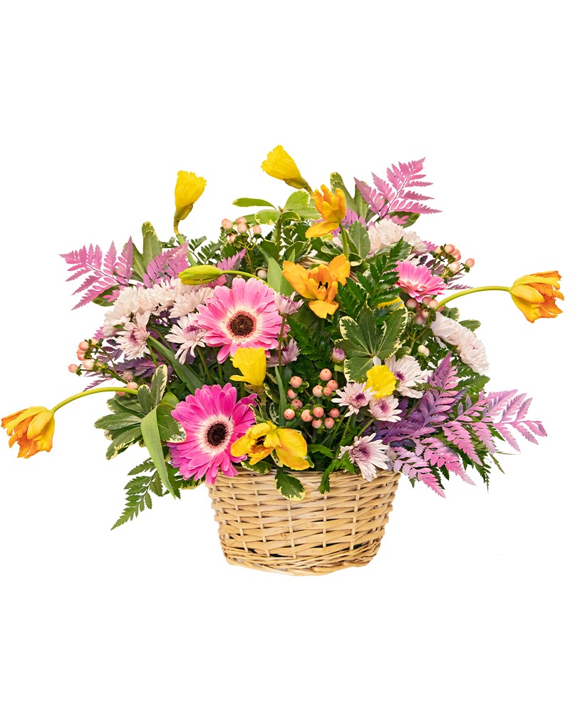Spring Basket Floral Arrangement