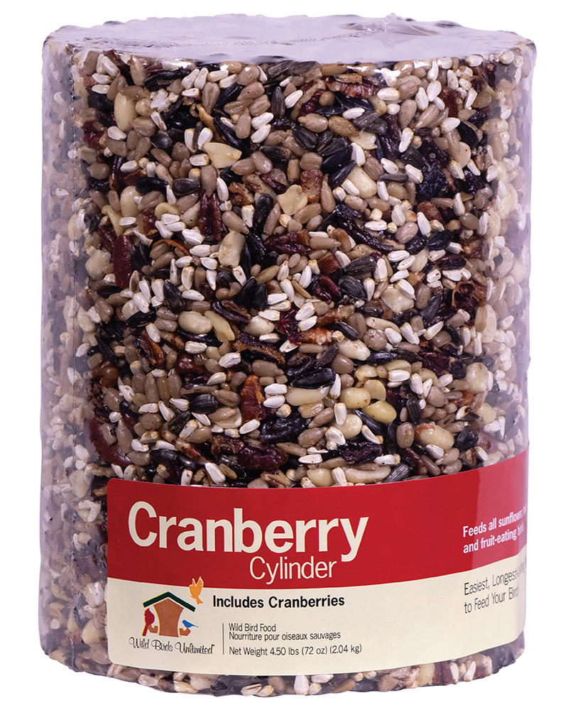 Cranberry Bird Seed Cylinder Large