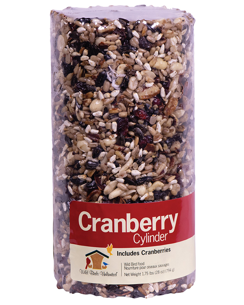 Cranberry Bird Seed Cylinder Small