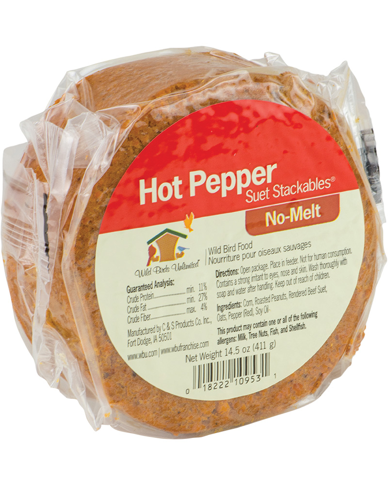 Suet Cylinder No Melt Stackable Hot Pepper