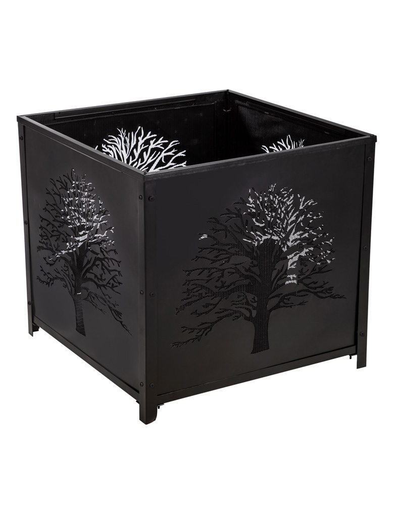 Square Tree of Life Fire Pit