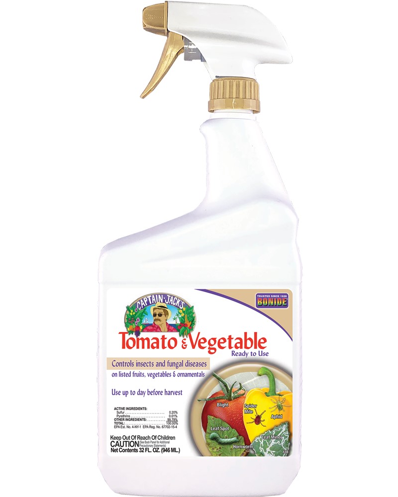 Organic Bonide Tomato & Vegetable Spray 3-in-1 Ready To Use, 32 oz