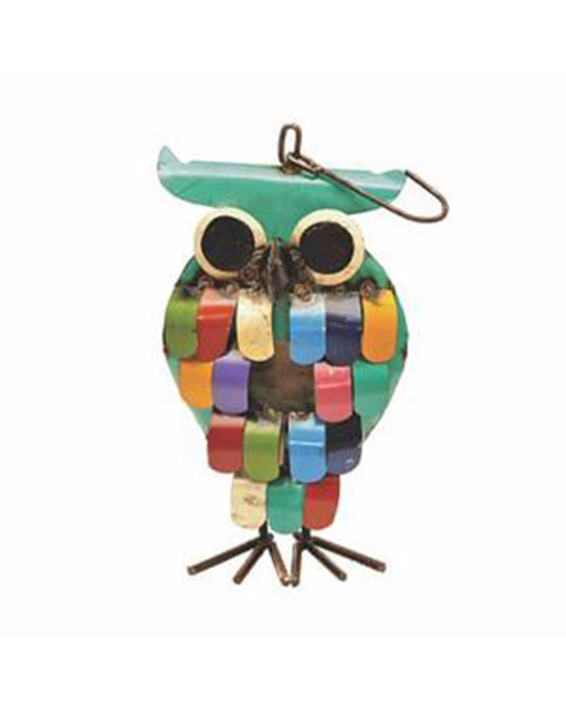 Colorful Owl Birdhouse