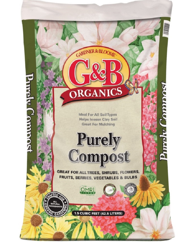 G&B Organics Purely Compost  1.5 cf. bag