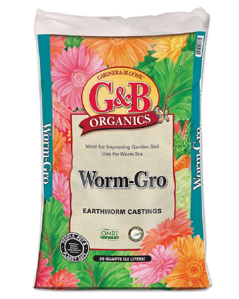 G&B Organics Worm-Gro Earthworm Castings 20 qt. bag