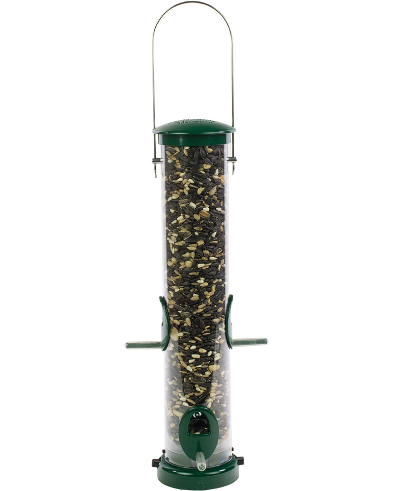 Seed Tube Feeder With Quick-Clean Medium