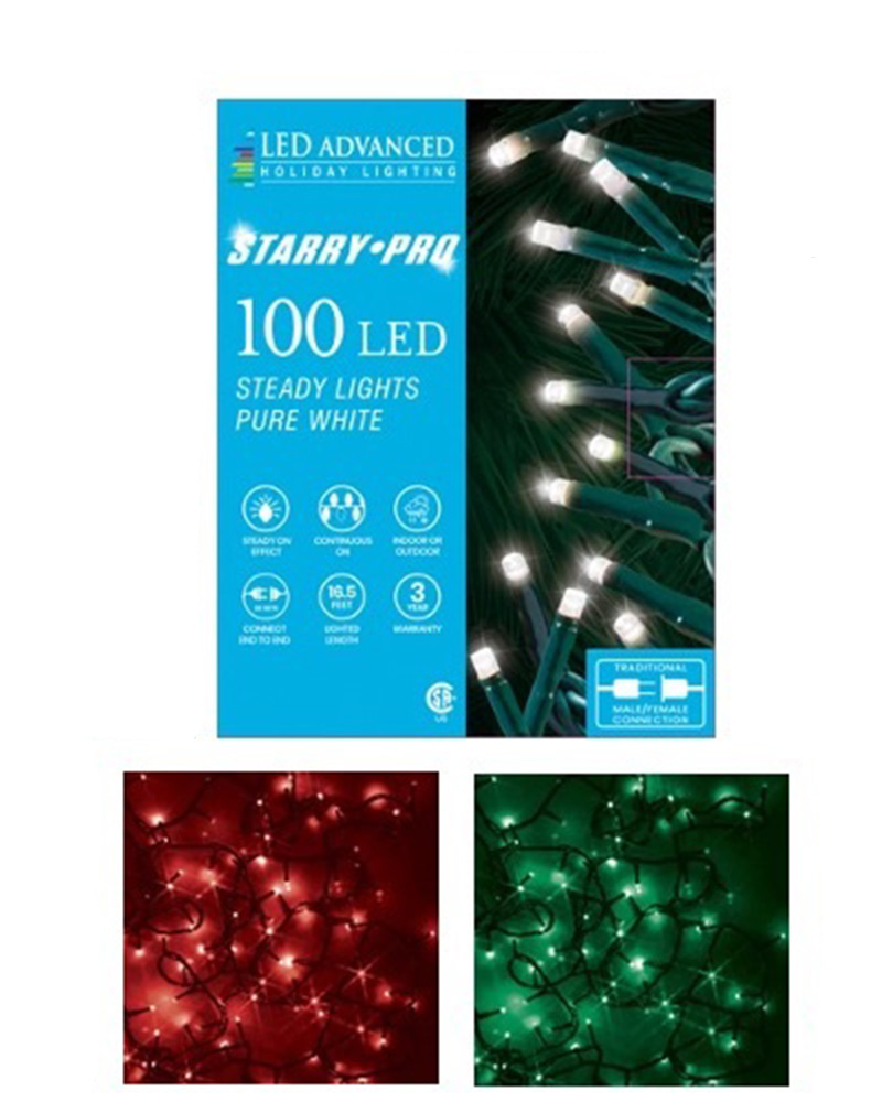 Starry Lights LED 100 Red and Green