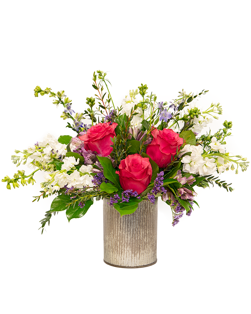 Rustic Roses Floral Arrangement from $70-$100