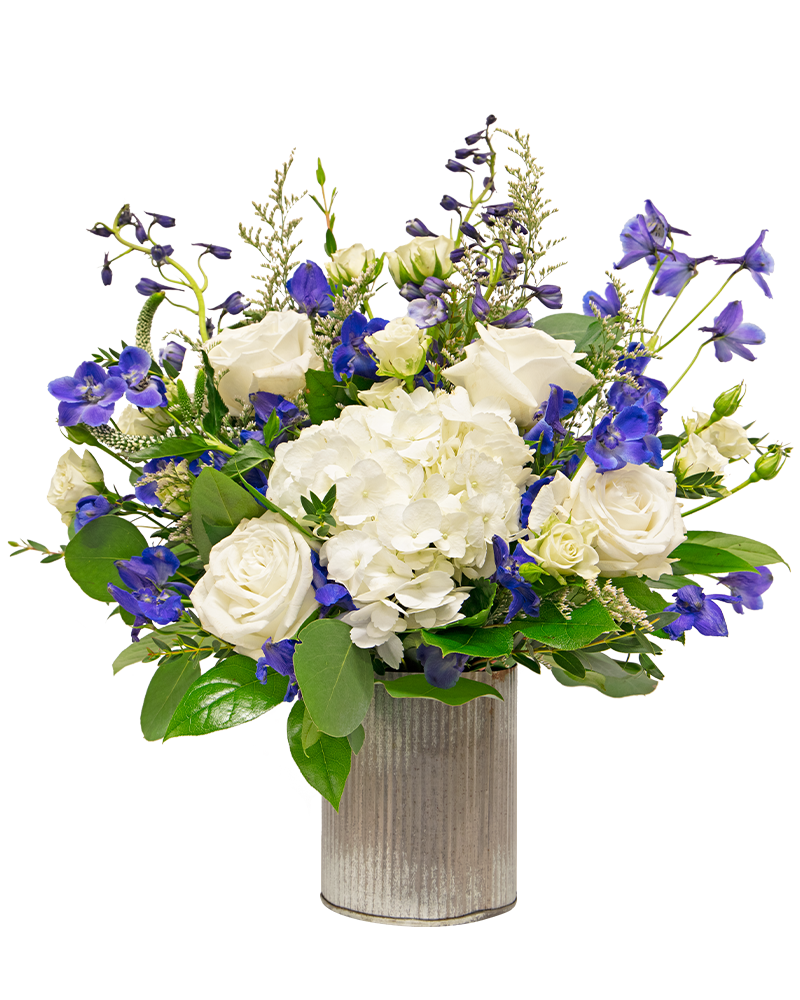 Luna and Lapis Floral Arrangement from $75 to $115