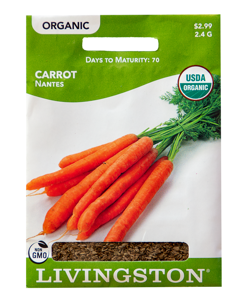 Carrot Nantes Organic Seeds