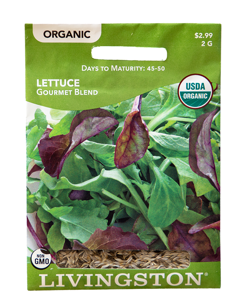 Lettuce Gourmet Blend Organic Seeds