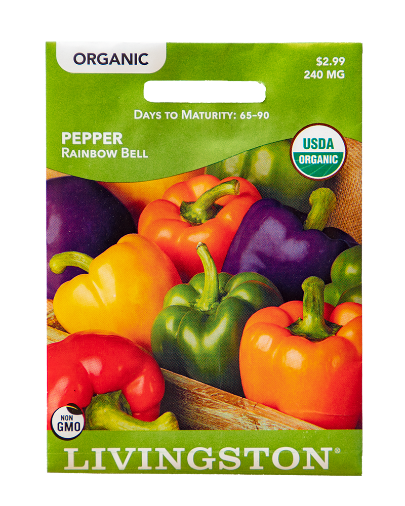 Pepper Rainbow Bell Organic Seeds