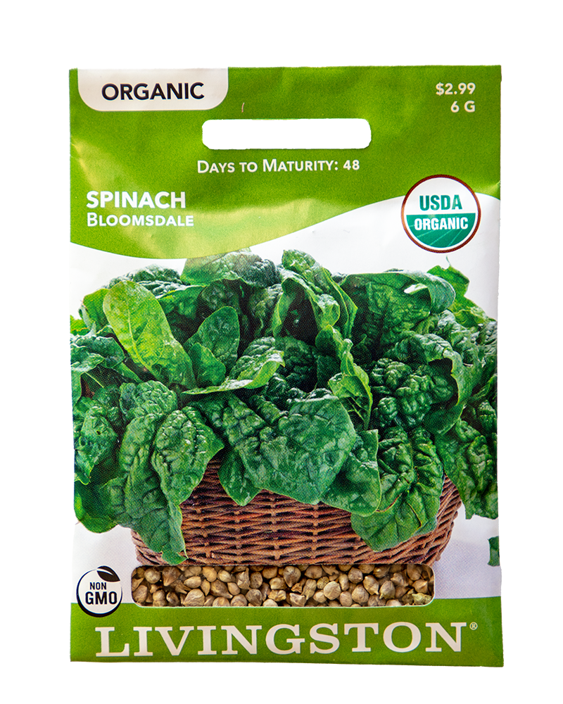 Spinach Bloomsdale Organic Seeds