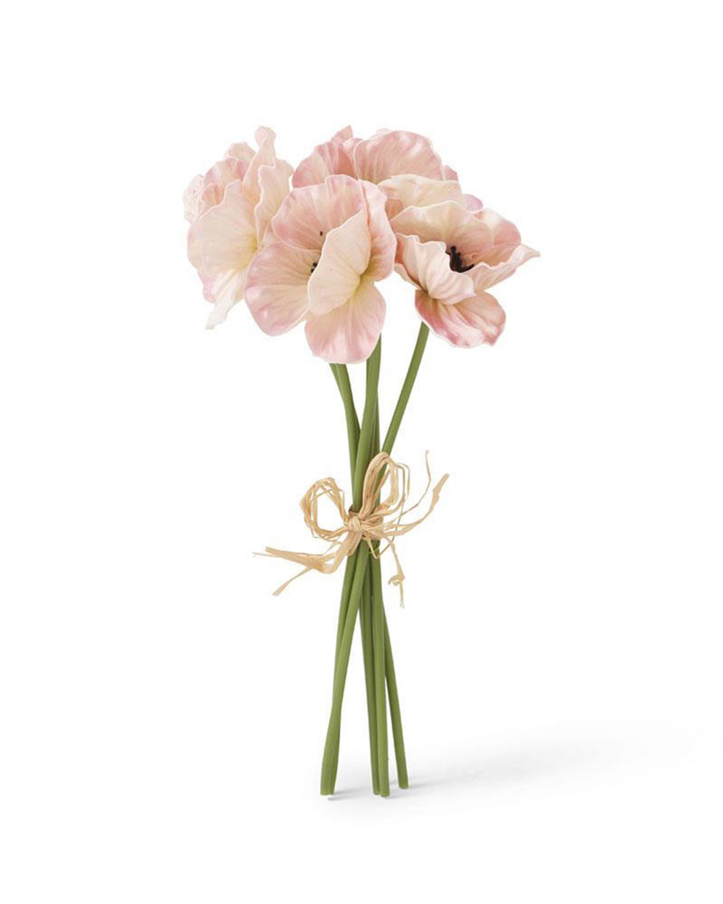 Everlasting Pink Poppy Bouquet 11"