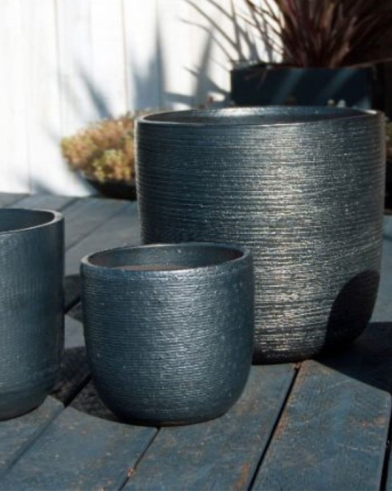 Bucket Planter Silver 12"