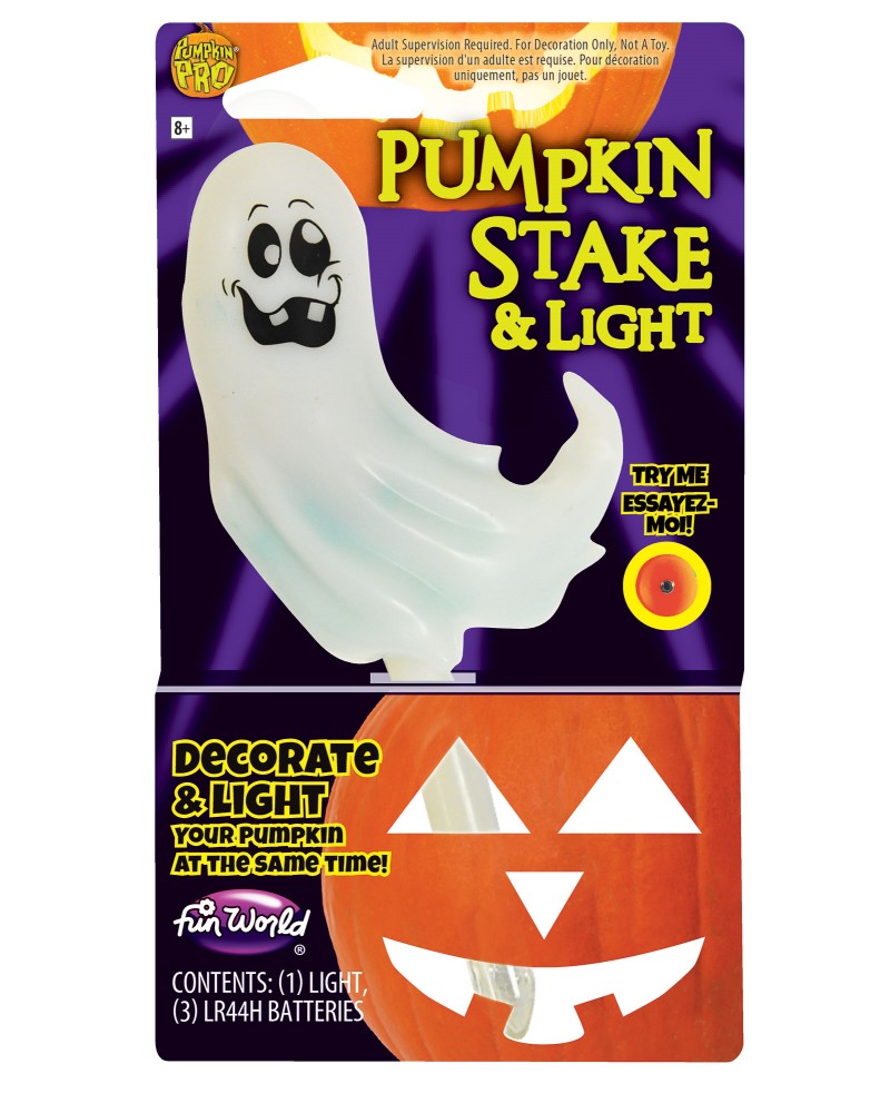 Pumpkin Stake & Lite Ghost