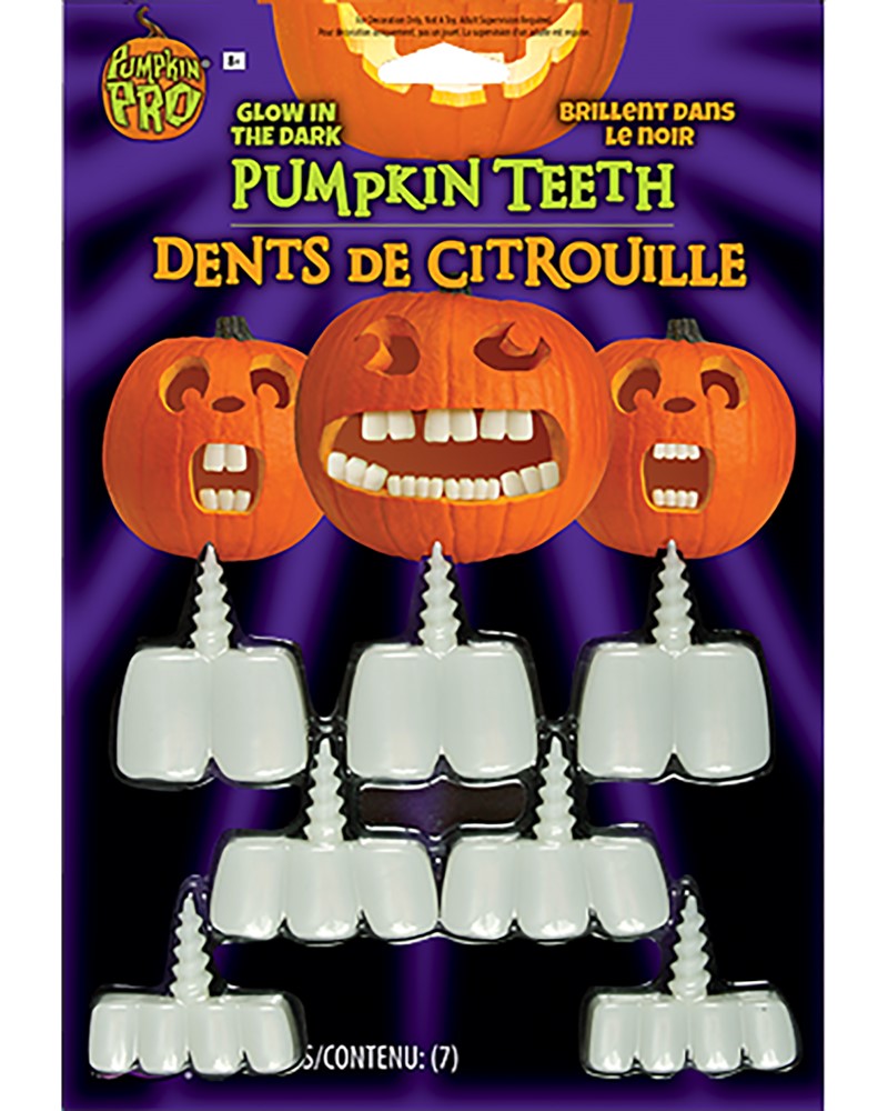 Pumpkin Teeth Glow in the Dark