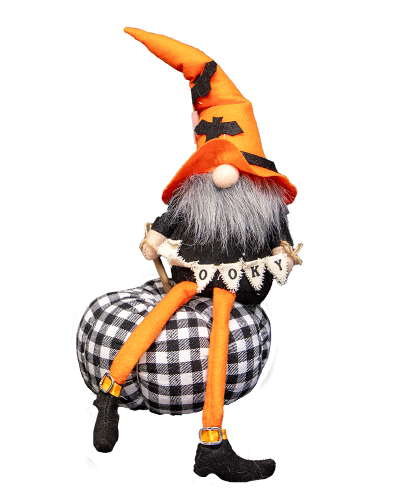 Halloween Pumpkin Gnome Large