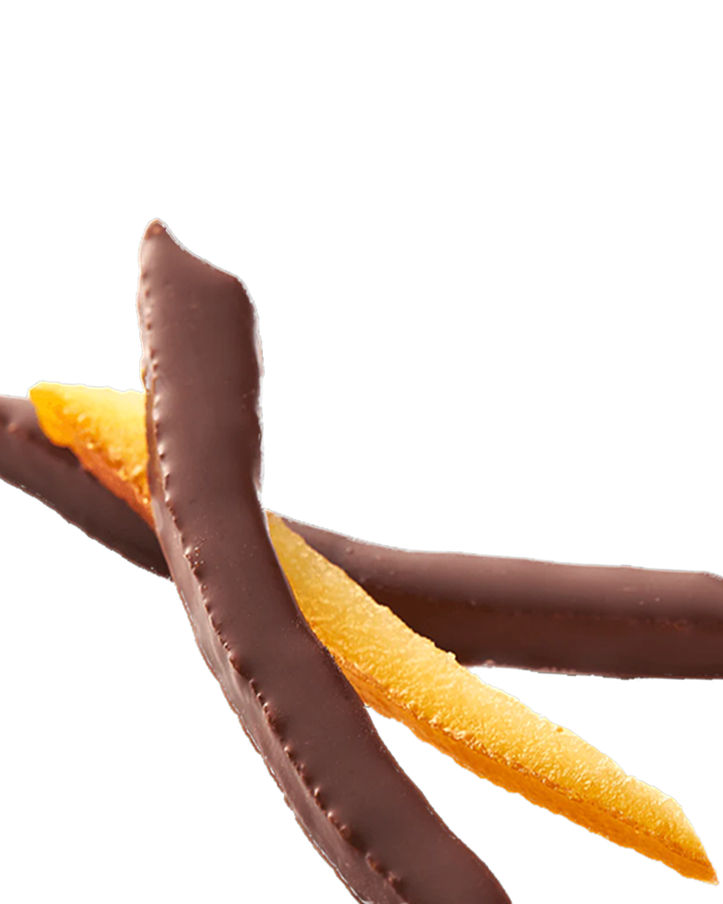 Dorinda's Orangettes - Chocolate Covered Orange Peel 8oz package