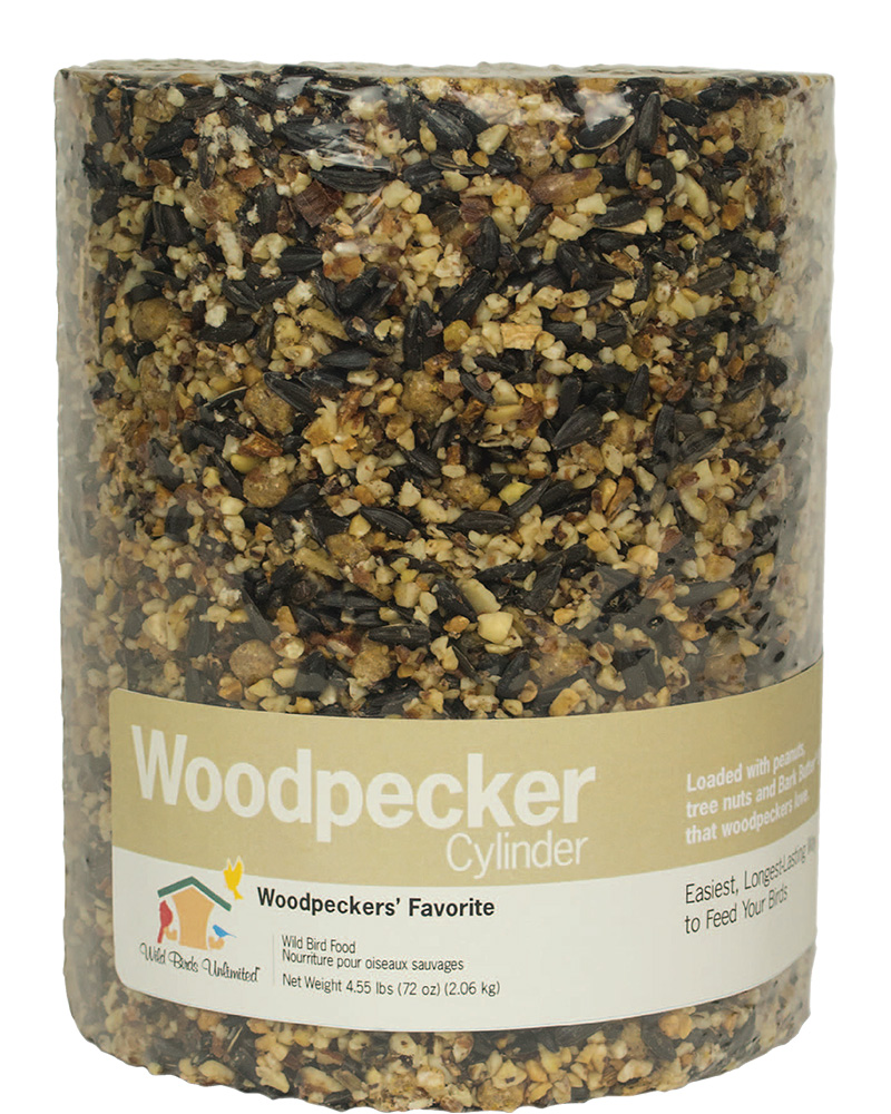 Woodpecker Bird Seed Cylinder Large