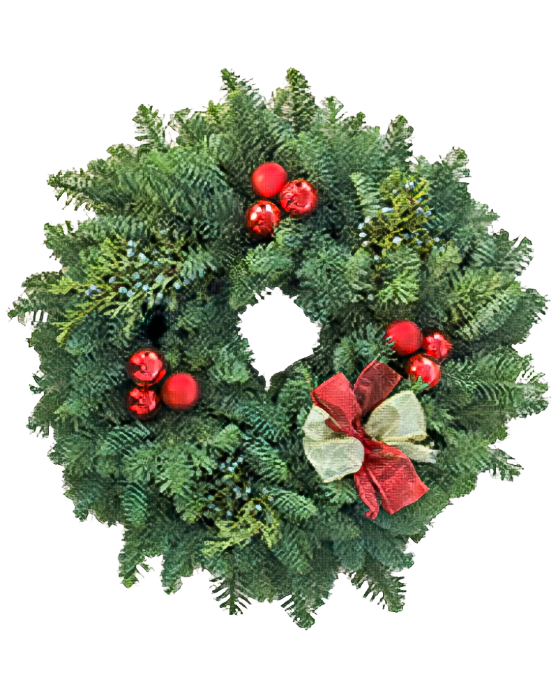 Wreath Joy Red Gold 10"