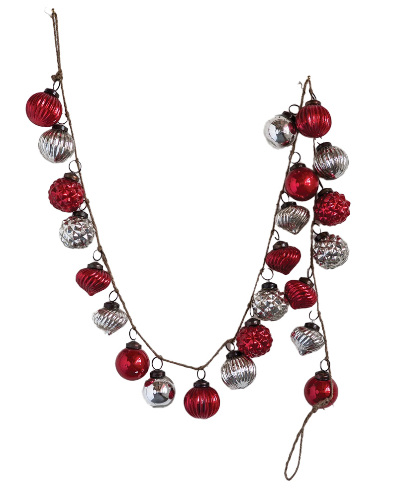 Garland Red & Silver 72"