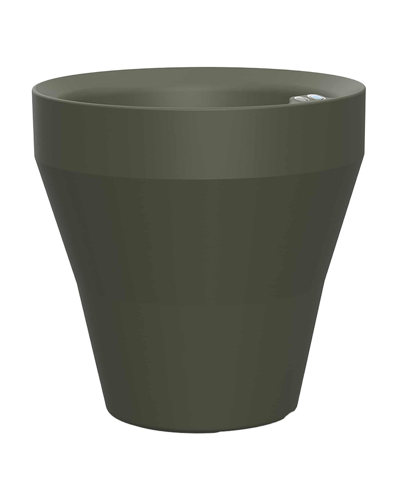 Crescent Self-Watering Rim Pot Olive 26"