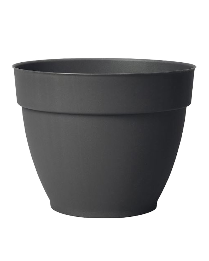 Self-Watering Pot Ninfea Charcoal 13.3"