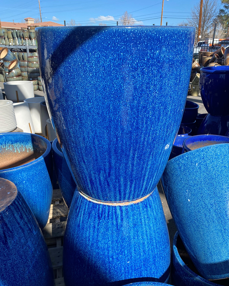 Pot Tall Standard Ocean Blue 20"