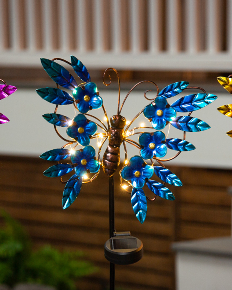 Solar Stake Butterfly 35\"