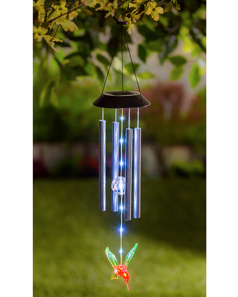 Solar Hummingbird Windchime