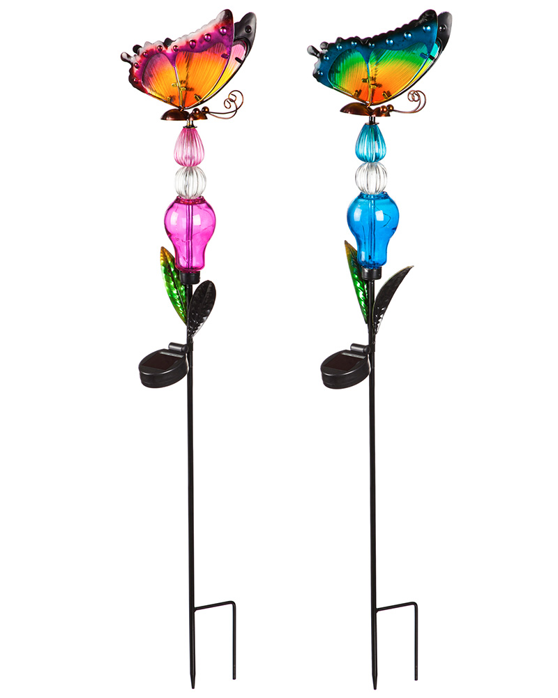 Solar Butterfly Stake 36"