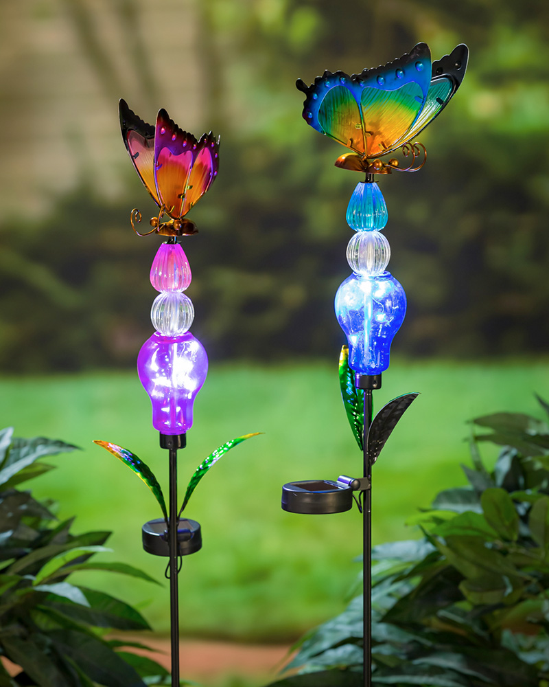 Solar Butterfly Stake 36\"