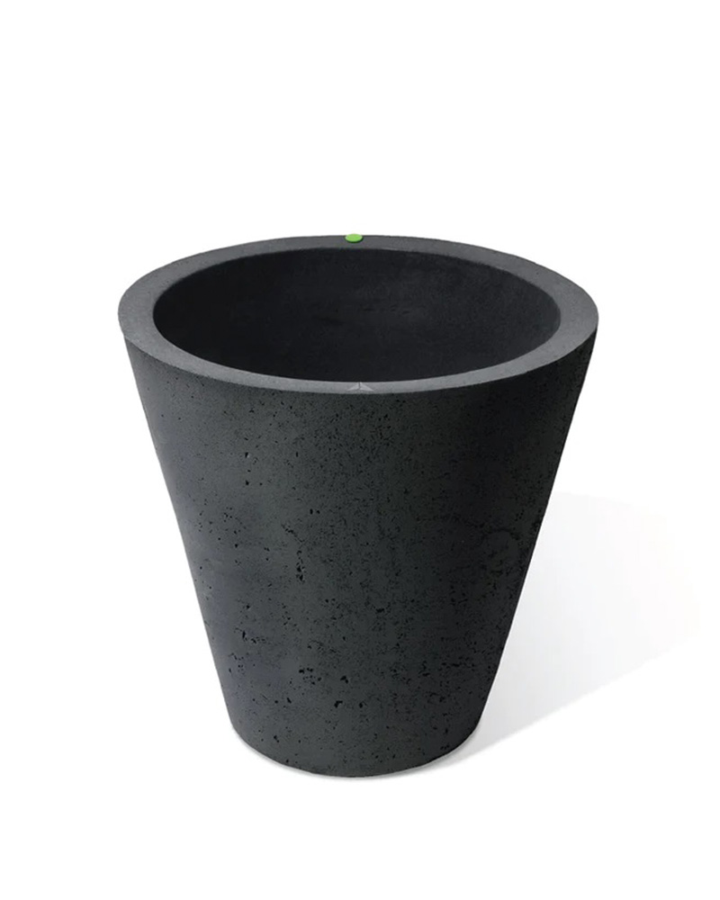 Crete Self-Watering Planter Black 20"