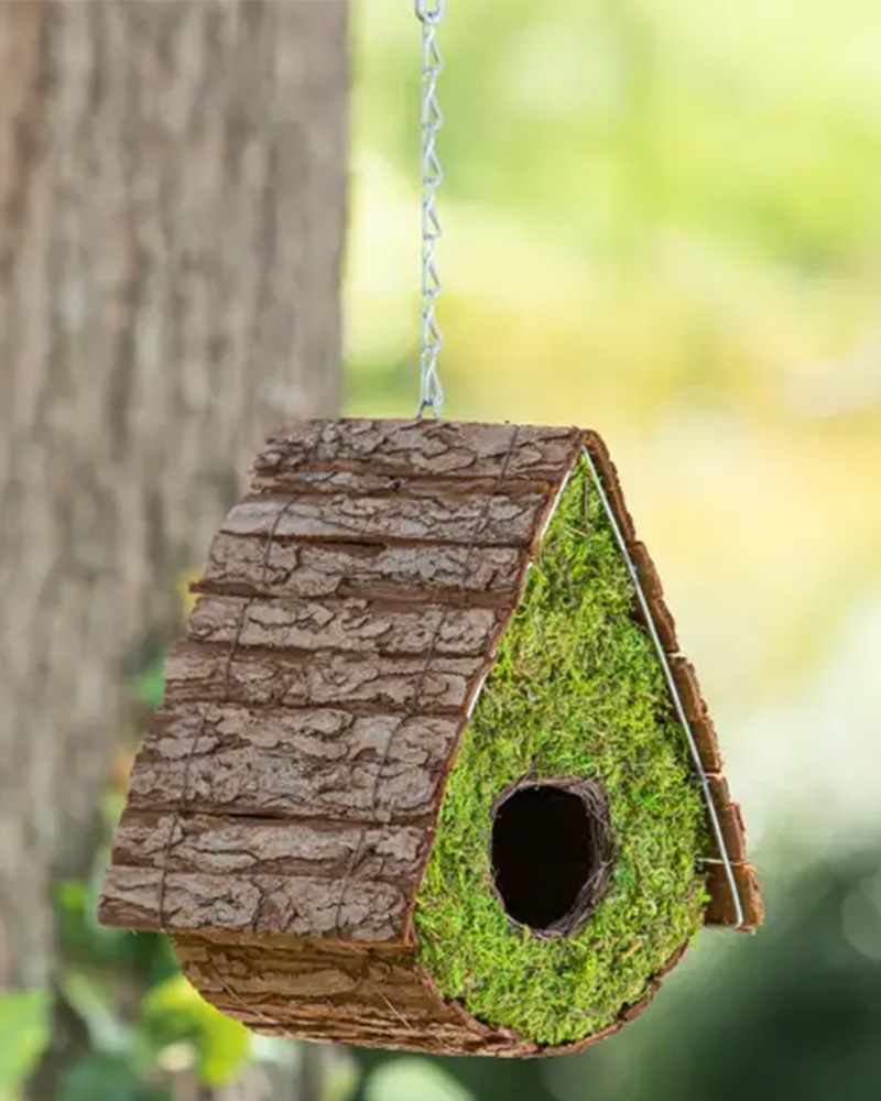 Decorative Moss Bird House