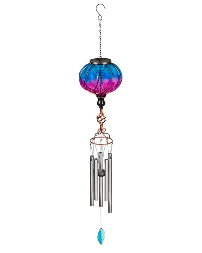 Hot Air Balloon Windchime Purple & Blue