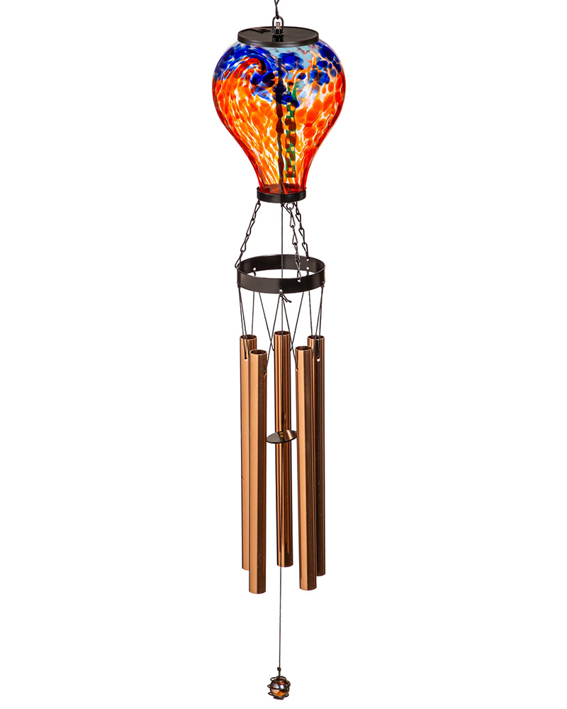 Hot Air Balloon Windchime Blue & Orange