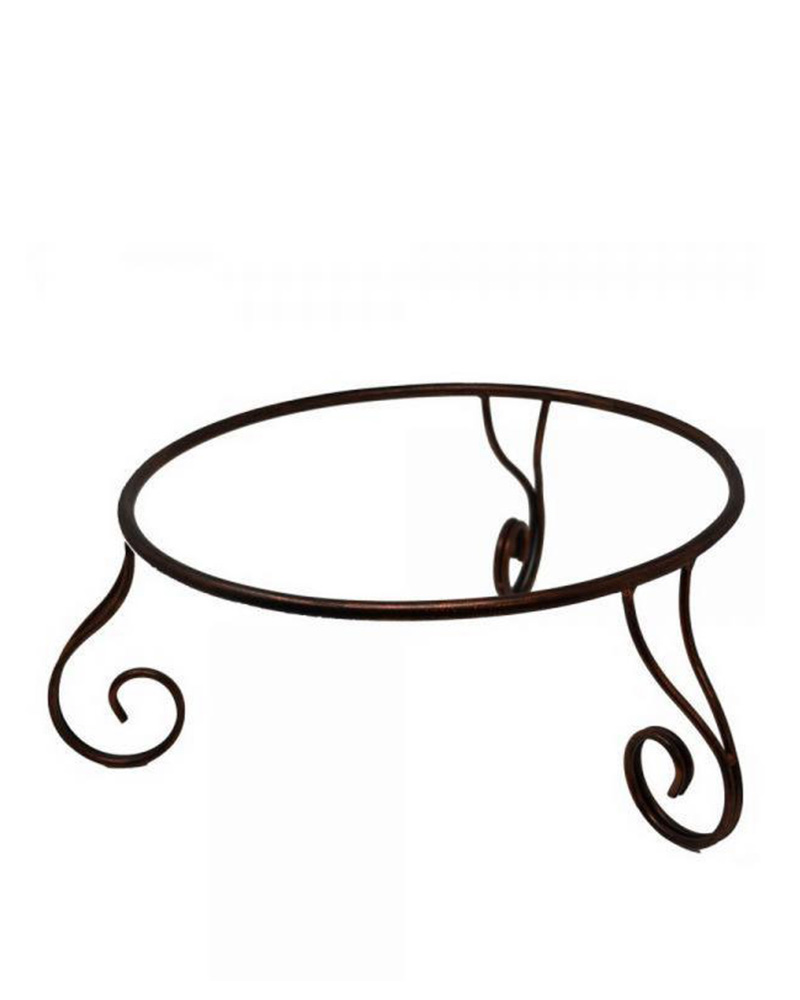 Scroll Detail Tabletop Bird Bath Pedestal