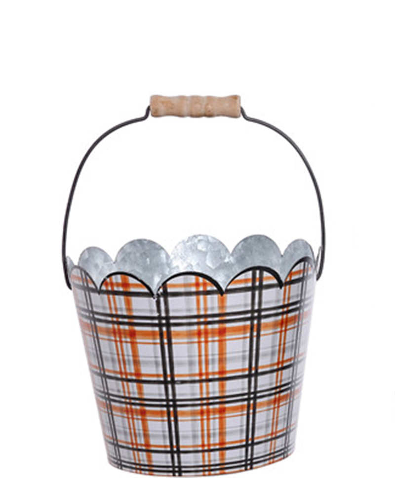 Metal Bucket Halloween Medium