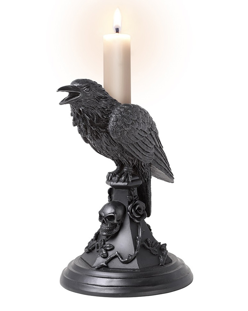 Candlestick Poe's Raven