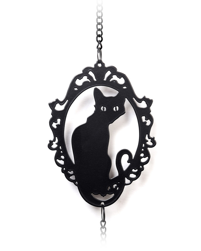 Hanging Feline Cat Silhouettes