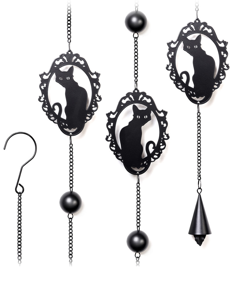 Hanging Feline Cat Silhouettes