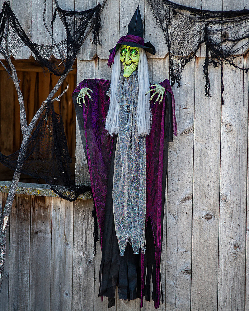 Animated Witch with Green Eyes 4\'