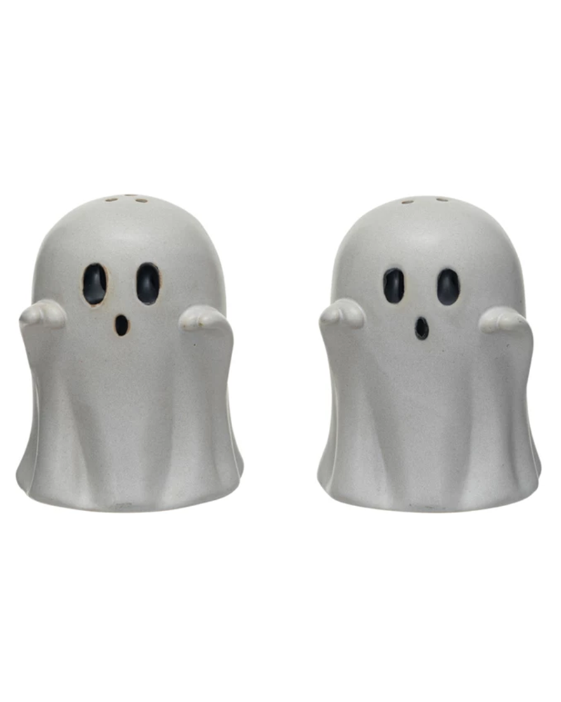 Salt & Pepper Ghost Shakers, Set of 2