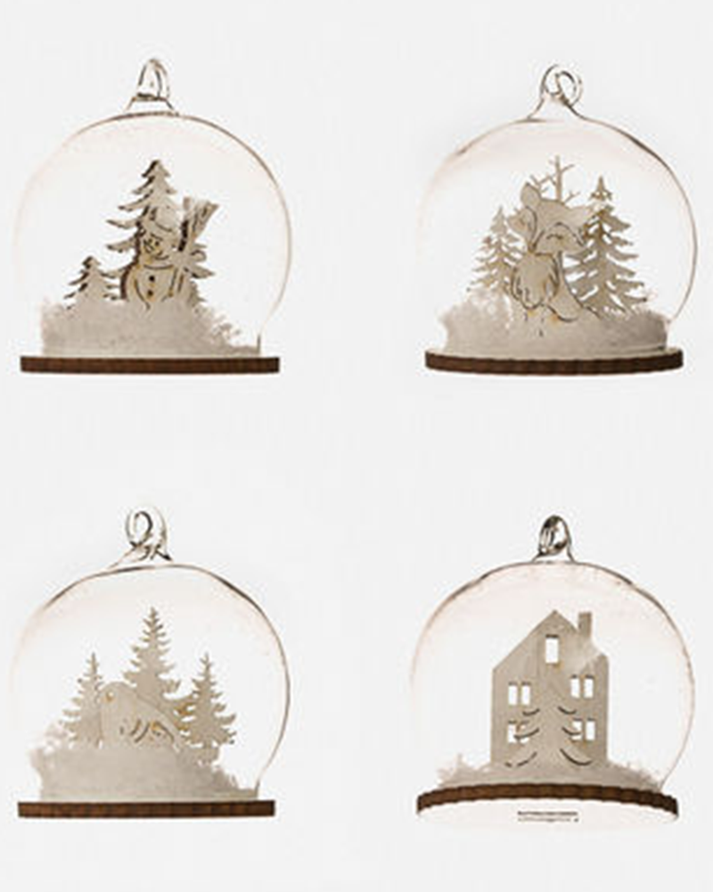 Mini Dome Ornament 2"