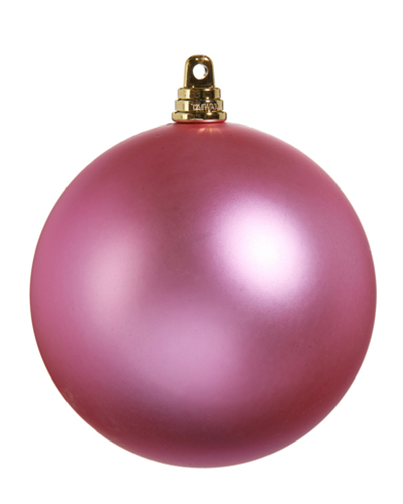 Matte Fuchsia Ball Ornament 4"