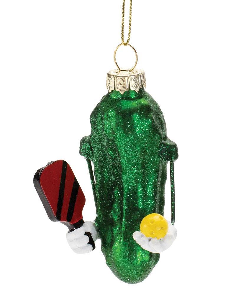 Pickleball Pickle Ornament 3.5"