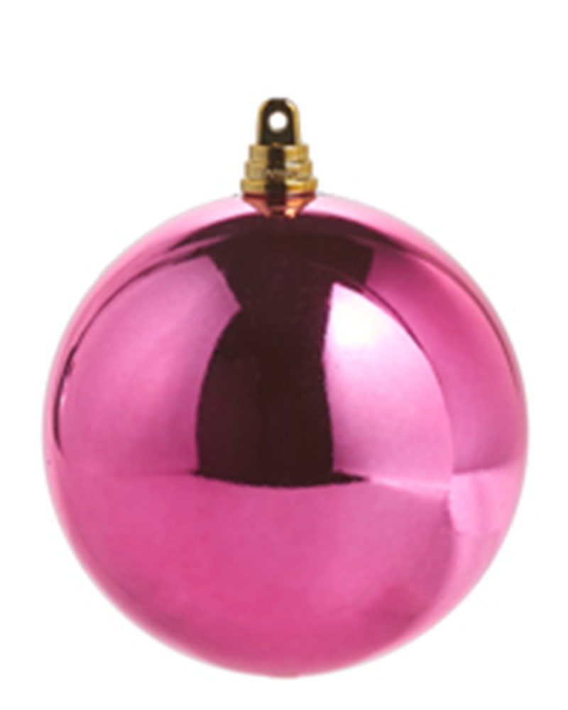 Shiny Fuchsia Ball Ornament