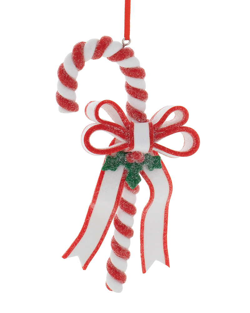 Candy Cane Dough Ornament 5.25"