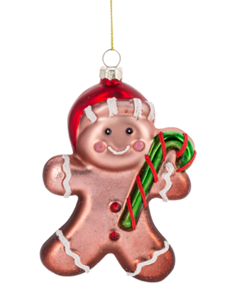 Gingerbread Man Ornament 5"